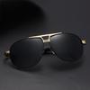 1pc Stylish Men'S Fashion Glasse with Golden Accents Durable Metal Frame for Casual Wear Everyday Fashion Glasses