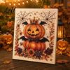 3D Faux Pearl Art Kit for Halloween Kit Crow Pumpkin Painting DIY 7.87 X Educational Craft Kits Kids Inch Cute Ghost Wall Adults Fall Home