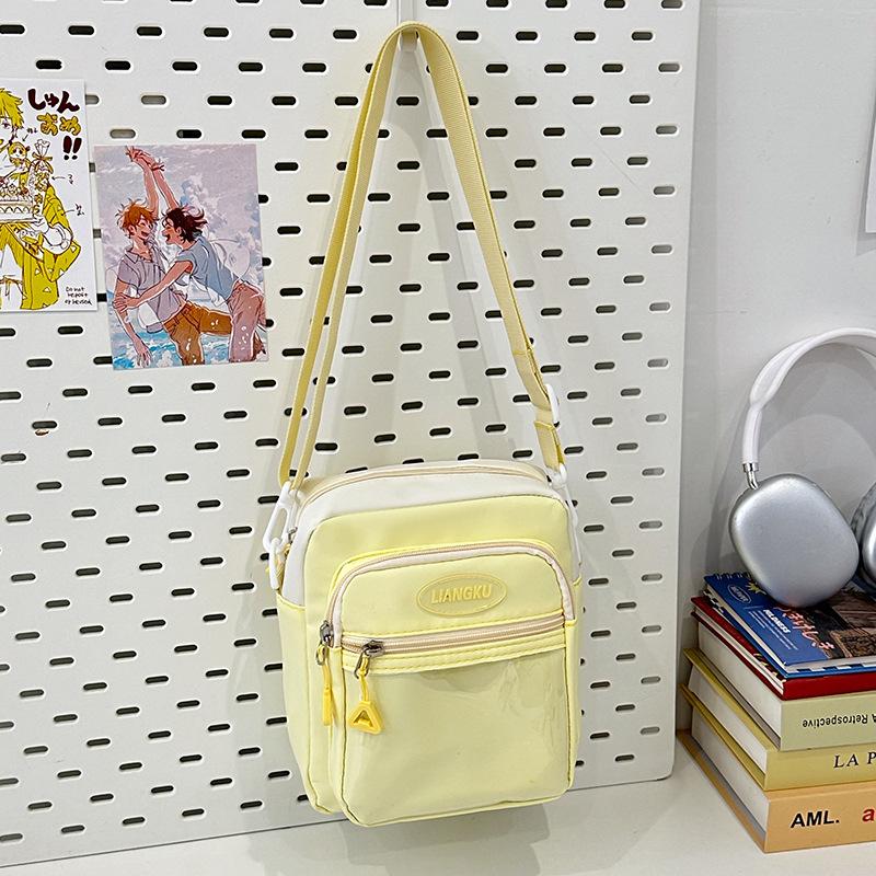 Transparent new student messenger bag girl student small satchel trendy student backpack Comic-Con personalized mobile phone bag