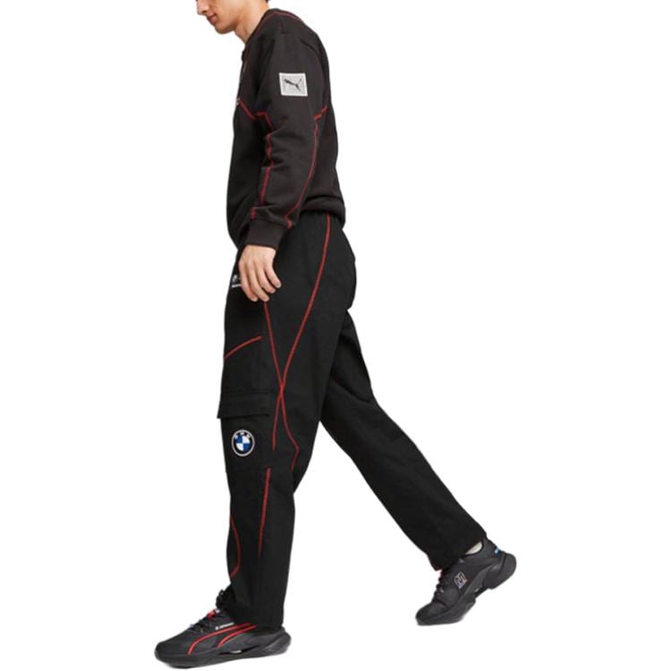 Puma X Bmw Motorsports Garage Logo-patch Trousers 621028-01