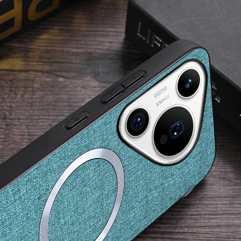 For Huawei Pura 70 Pro/Pura 70 Pro+ Case TPU+Cloth Dropproof Magnetic Phone Cover
