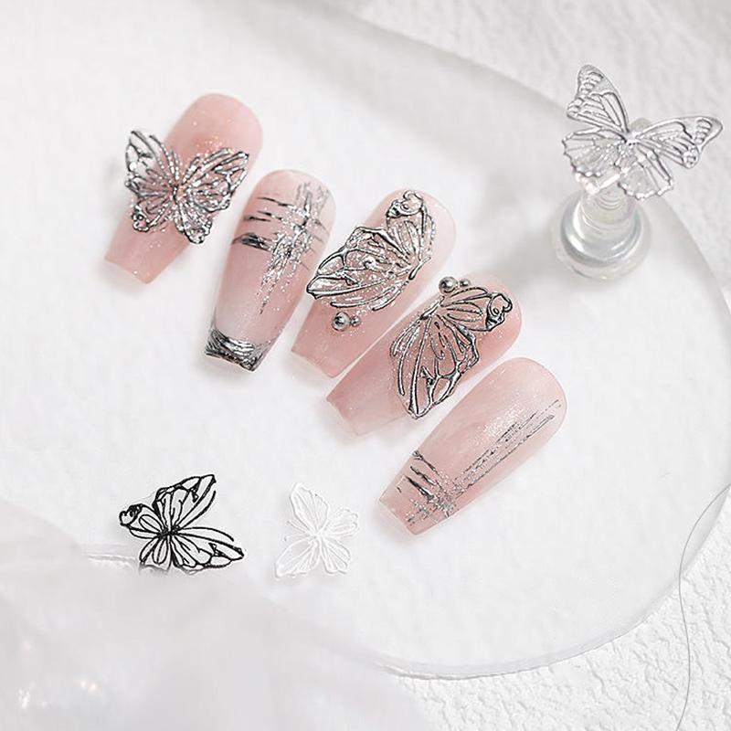 Silicone Nail Accessories Carving Mold Dragon Pattern Phoenix Butterfly Mould Stamping Plate Nails Stencils Diy Manicure Tools