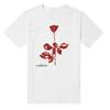 2025 Depeche Mode Rock Short Sleeve Rose Men's and Women's T-shirts Punk American Hip Hop Cotton Tshirts High Quality T-shirt