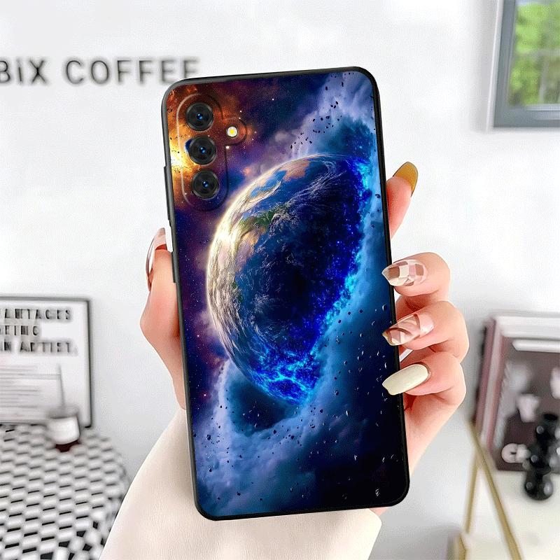 Earth Stars Space Universe Soft Phone Case for Samsung A17 A37 A57 A16 A26 A36 A56 A15 A25 A35 A55 A14 A24 A34 A54 A13 A23 A33 A