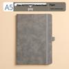 A5 Leather Notebook with Strap, Thickened Diary, Business Office Meeting Journal, Custom Logo