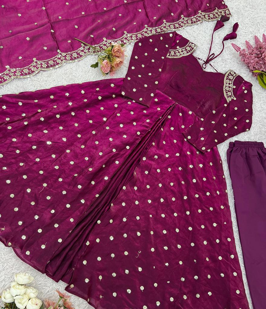 Damen Designer Party Wear Look Kleid Dupatta Hose Set Indischer Bollywood Salwar Anzug Kleid