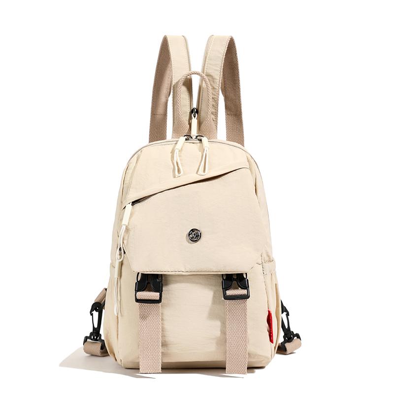 

Рюкзак Мужская сумка через плечо Многофункциональная сумка через плечо Легкий маленький рюкзак Женская нагрудная сумка бежевый