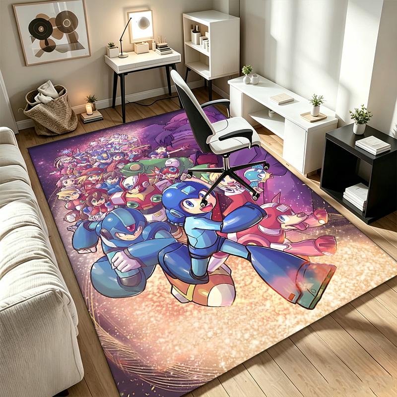 Mega Man  A rug suitable for office chair areas living rooms and computer desks perfect for home offices and an ideal holiday gift