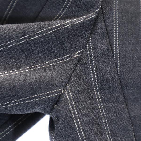 Salvatore Ferragamo Made In Italy Wool Stripe Suit Setup I 42 Gray Women Used