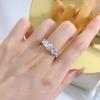Sace Gems GRA-zertifizierter 3,6 Karat Moissanit-Ring, VVS1-Labordiamant-Solitärring für Frauen, Verlobungsversprechen, Ehering, Schmuck