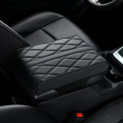 Car Armrest Box Pad Armrest Cushion For Car Soft Faux Leather Car Armrest Protector Comfortable Heightening Mat For Protective