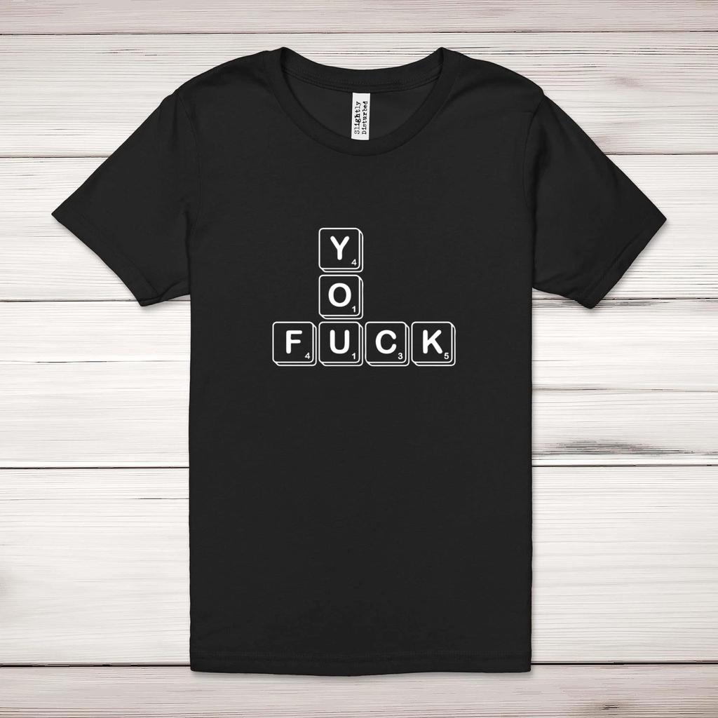 Scrabble Tiles You F*ck Adult T-Shirt