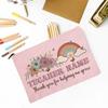 Thank You for Helping Me Grow Custom Name Makeup Bag Personalised Pencil Bags Travel Toiletries Storage Pouch Gifts for Teacher