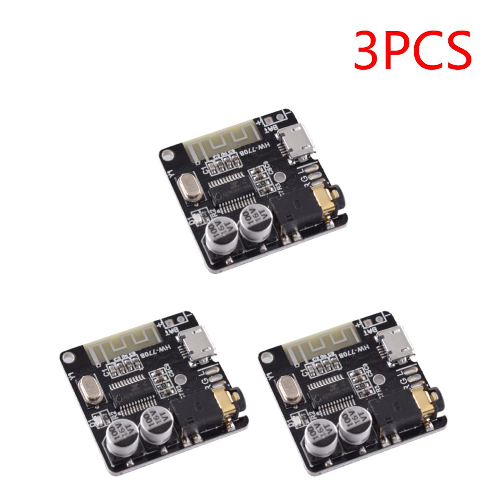 MP3 Decoding Player Board Bluetooth-Compatible 4.1/5.0 3.7-5V MP3 Format Decoder Board 3.5mm Audio Aux Micro USB 5V Powered