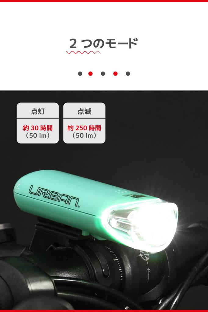 CAT EYE URBAN Celeste LED Headlight for Bicycles HL-EL145