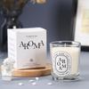 Transparent European Style Soy Wax Candle with Plant Essential Oils - Smokeless Home Aroma Gift