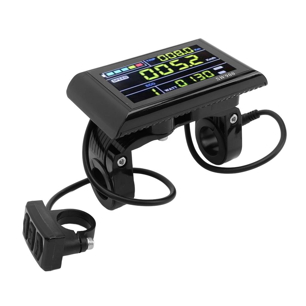 Electric Bike Panel LCD Display Control 6P Water Proof Meter 24V 36V 48V 60V Universal SW900