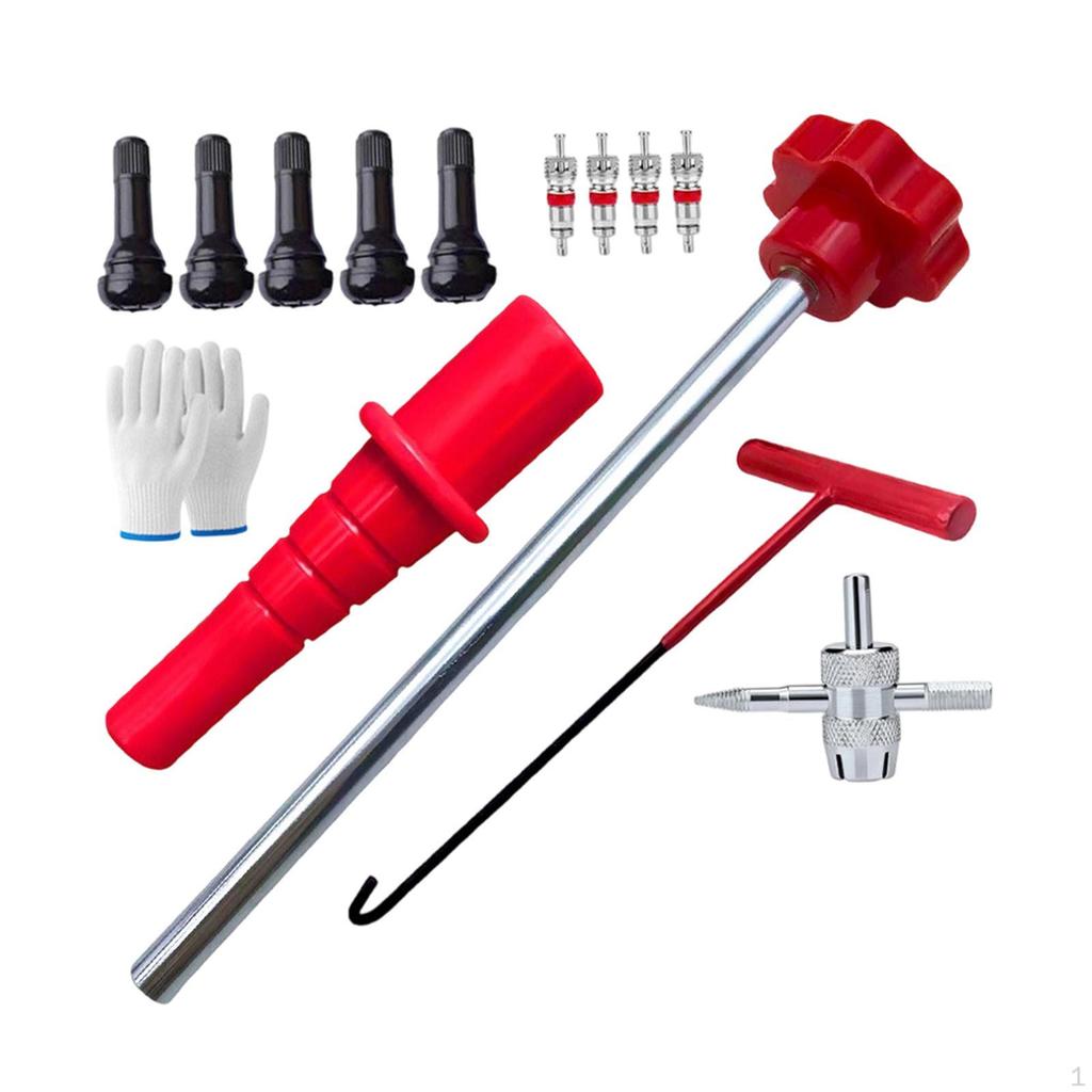 Quick Change Tire Valve Tool Kit Stem Puller Easy Installation Removal for Trucks