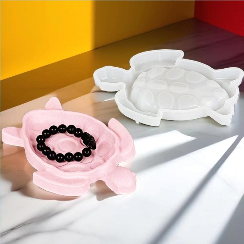 DIY Tray Silicone Mold Jewelry Tray Moulds Sea Turtle Shape Dish Molds Silicone Material Suitable for DIY Projects