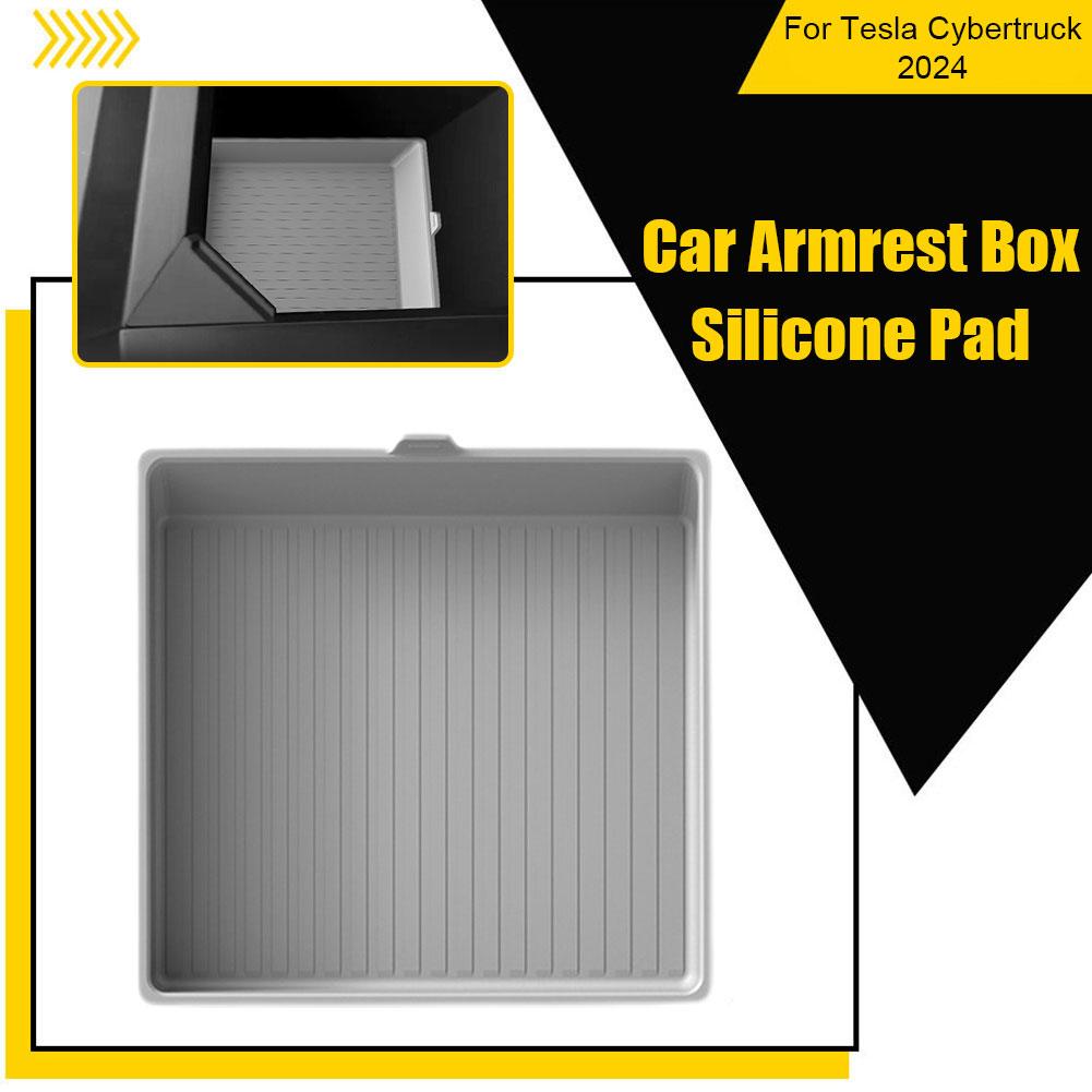 Pentru Tesla Cybertruck 2024 Pad de Depozitare Cutie Cotieră Tavă Centrală Consola Anti-alunecare Accesorii Pad Auto Depozitare Organizator Pickup K7S3