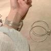 Multi-ring Bell Pendant Bracelet - Simple, Cool, Trendy, Unique, Versatile, Elegant and High-end Accessory.
