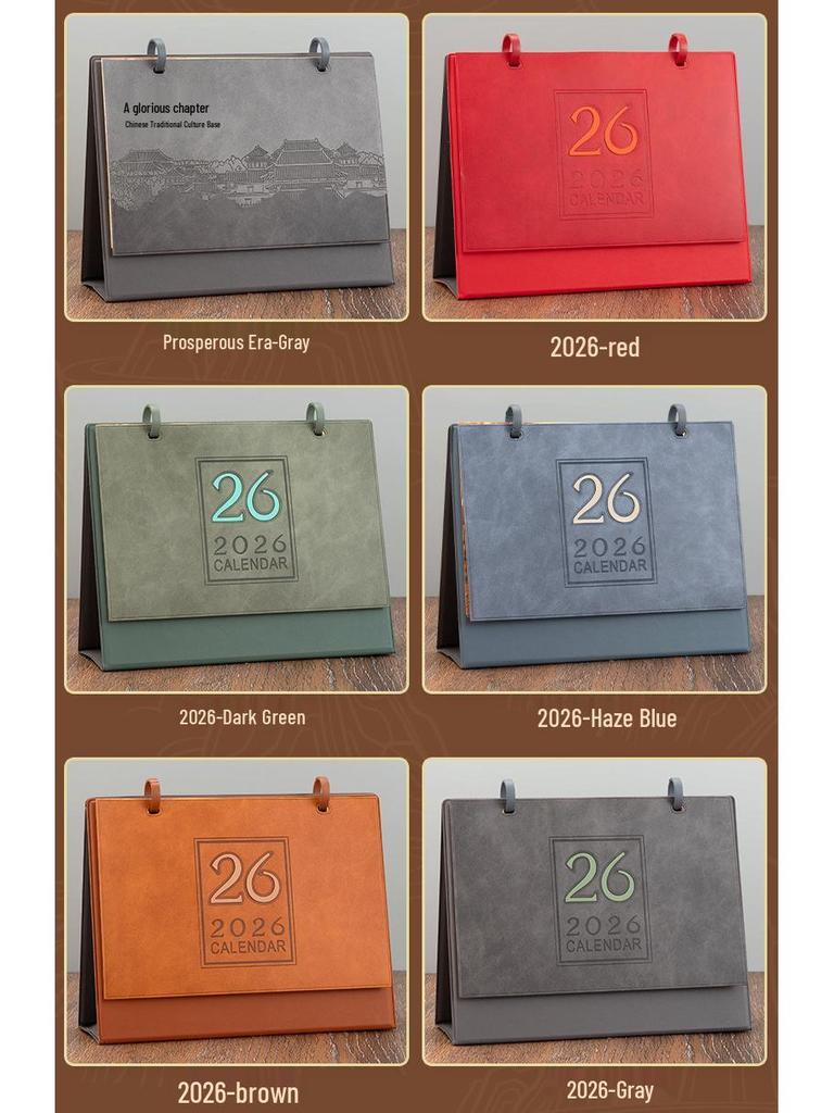 2026 Jahr des Pferdes Tischkalender: Kreativer Selbstdisziplin-Planer & Desktop-Ornament Geschenkset