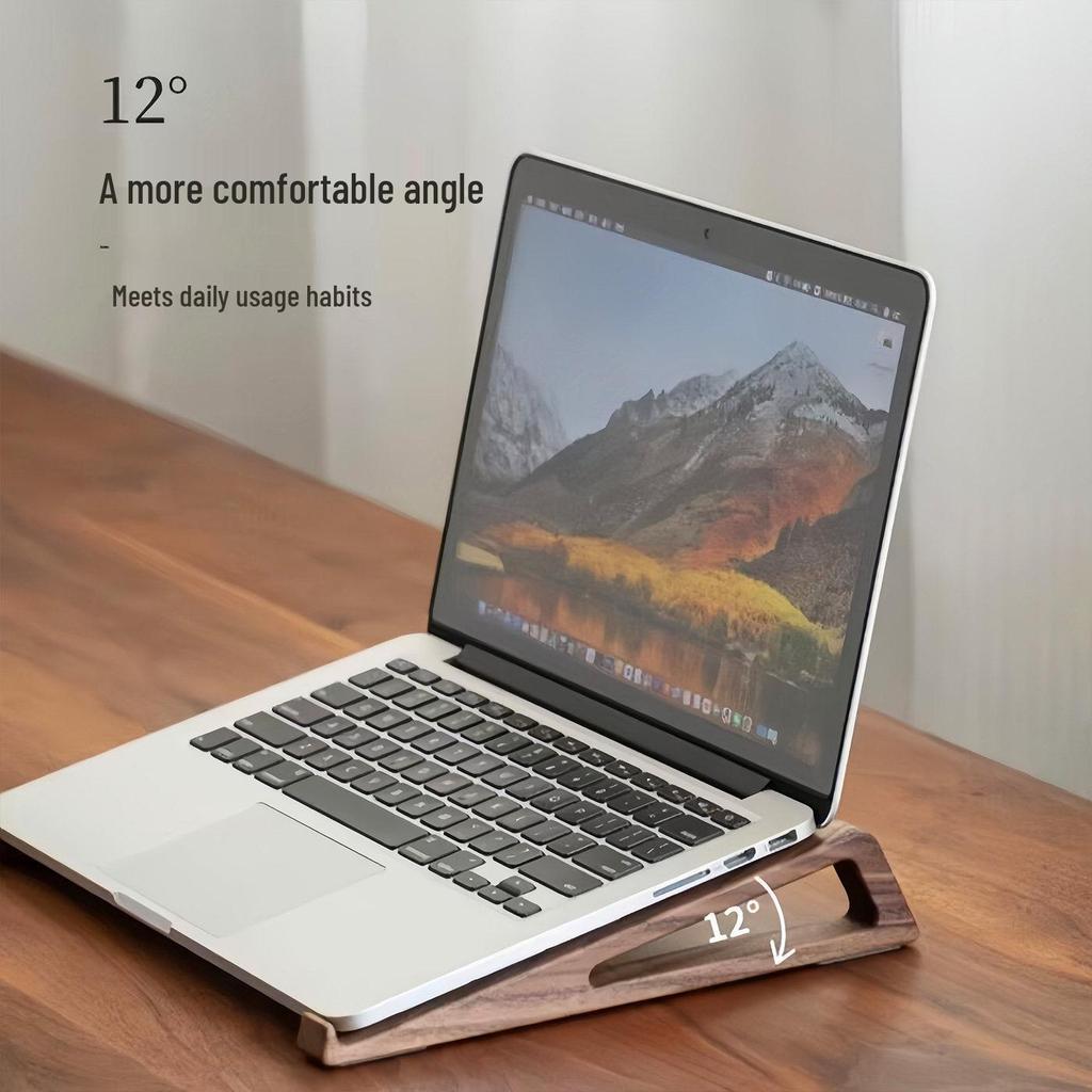 Holz-Laptopständer mit Wärmeableitung und Speicher