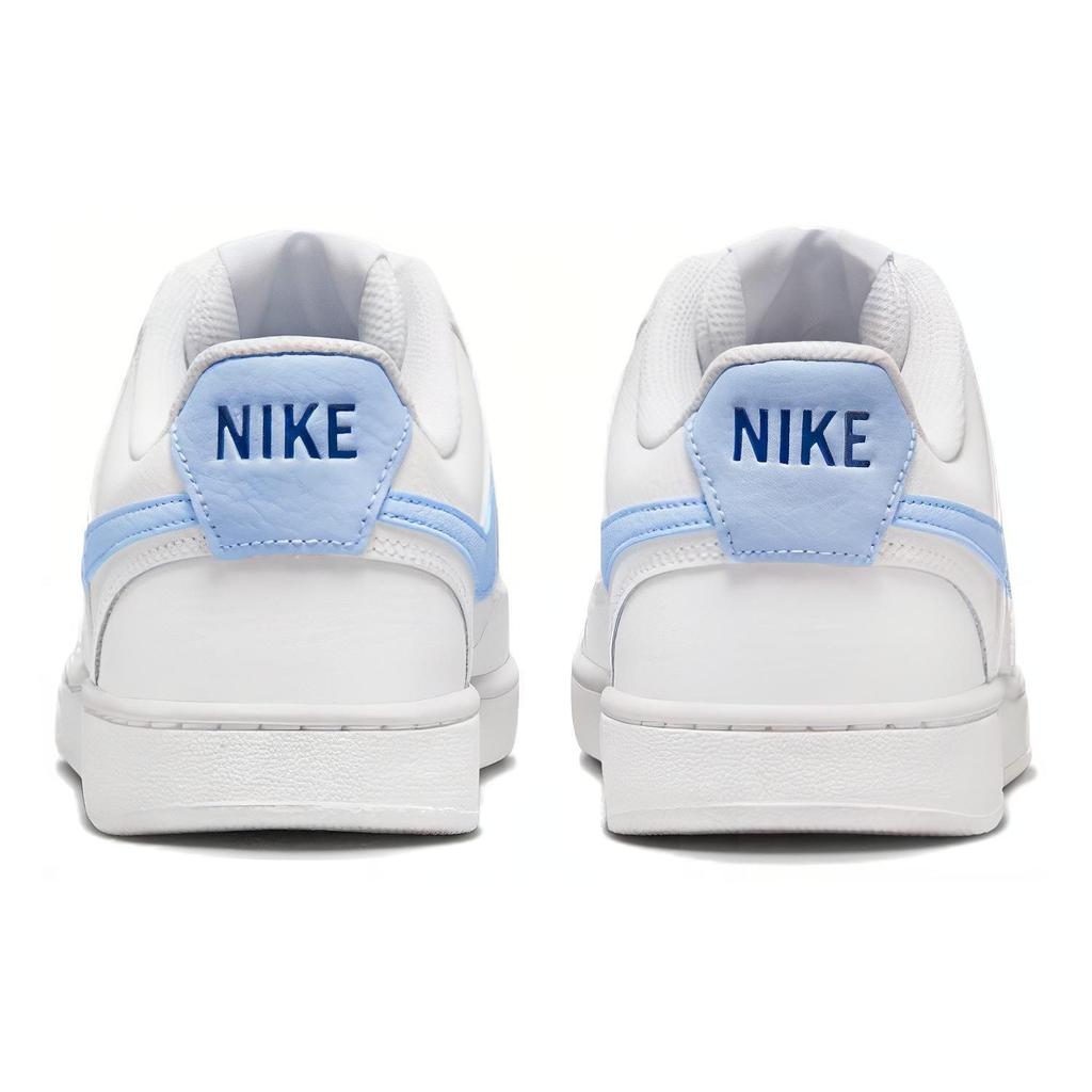 Nike Court Vision 1 Låg Bekväm Lågtoppad Skateboardskor Dam Vit Blå CD5434-115