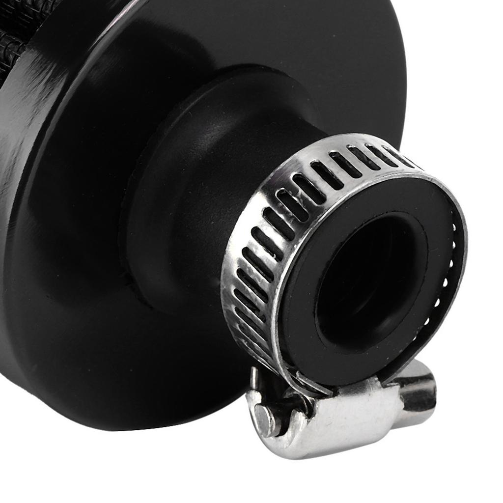 13mm/0.5in Mini Air Intake Filter Vent Crankcase Breather Universal Car Accessory Noire