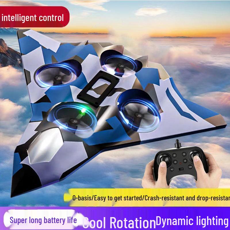 Cross-border Model Airplane Fighter: Durable Beginner Quadcopter Drone Remote Control Toy for Boys.