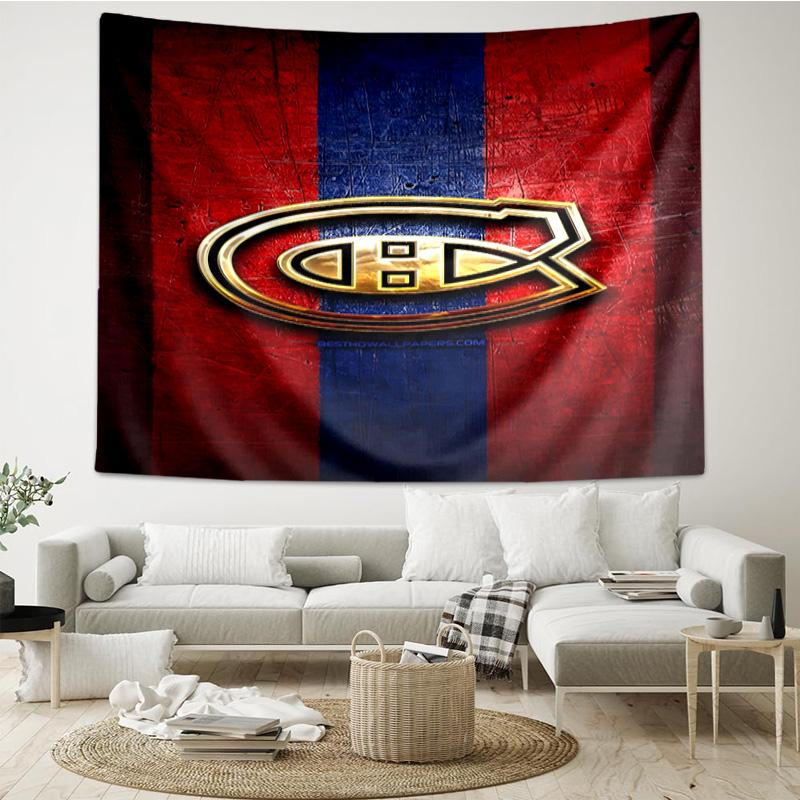 Canadiens Hockey Team Tapestry, Unique Design Tapestry, Wall Decor for Bedroom,Livingroom, Playroom,Heartwarming Fan Holiday Gifts