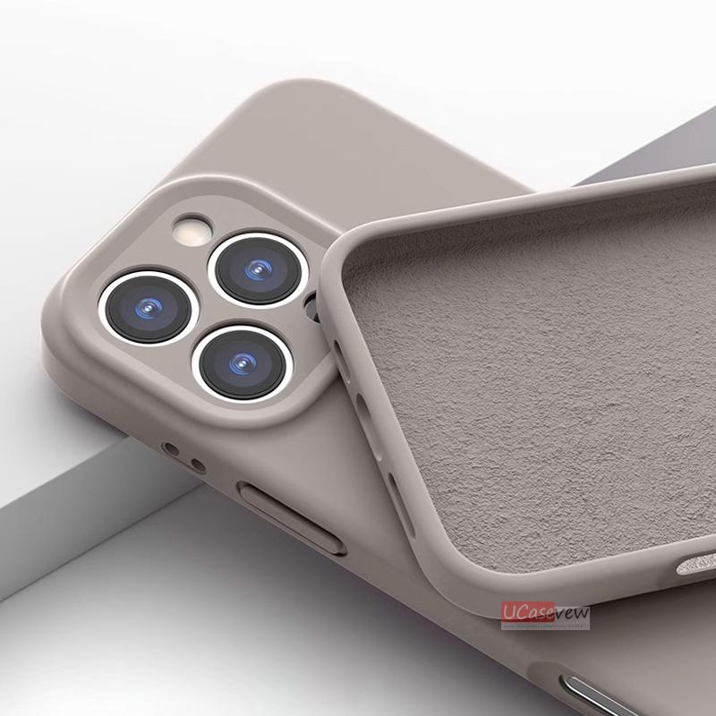 Funda magnética de silicona líquida para iPhone 14 15 11 12 13 16 Pro Max Plus, suave, a prueba de golpes, con carga inalámbrica y cubierta protectora.