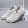 Women's Non-slip Walking Shoes Breathable Comfortable Soft Bottom Sneakers Round Toe Thick Bottom Loafers Zapatos Para Mujer
