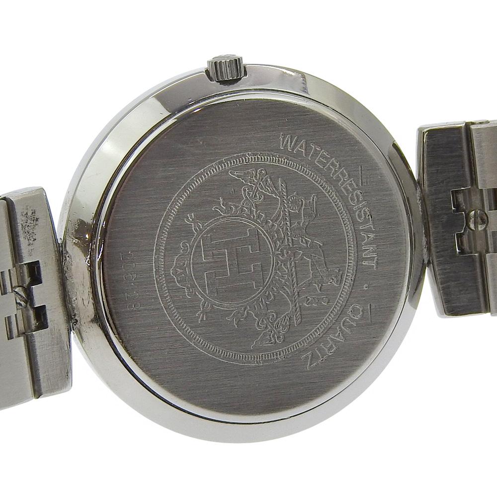 HERMES Serie Watches IvoryDial Stainless Steel Quartz Analog display unisex Used