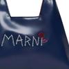 Marni Diamond Logo Print Reversible Open Design Tote Bag Women Handbags Blue Red M01478M00TK0M803