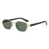 Polygonal Metal Frame Sunglasses Outdoor Driving Travel Fashion Decorative Shades for Men Women