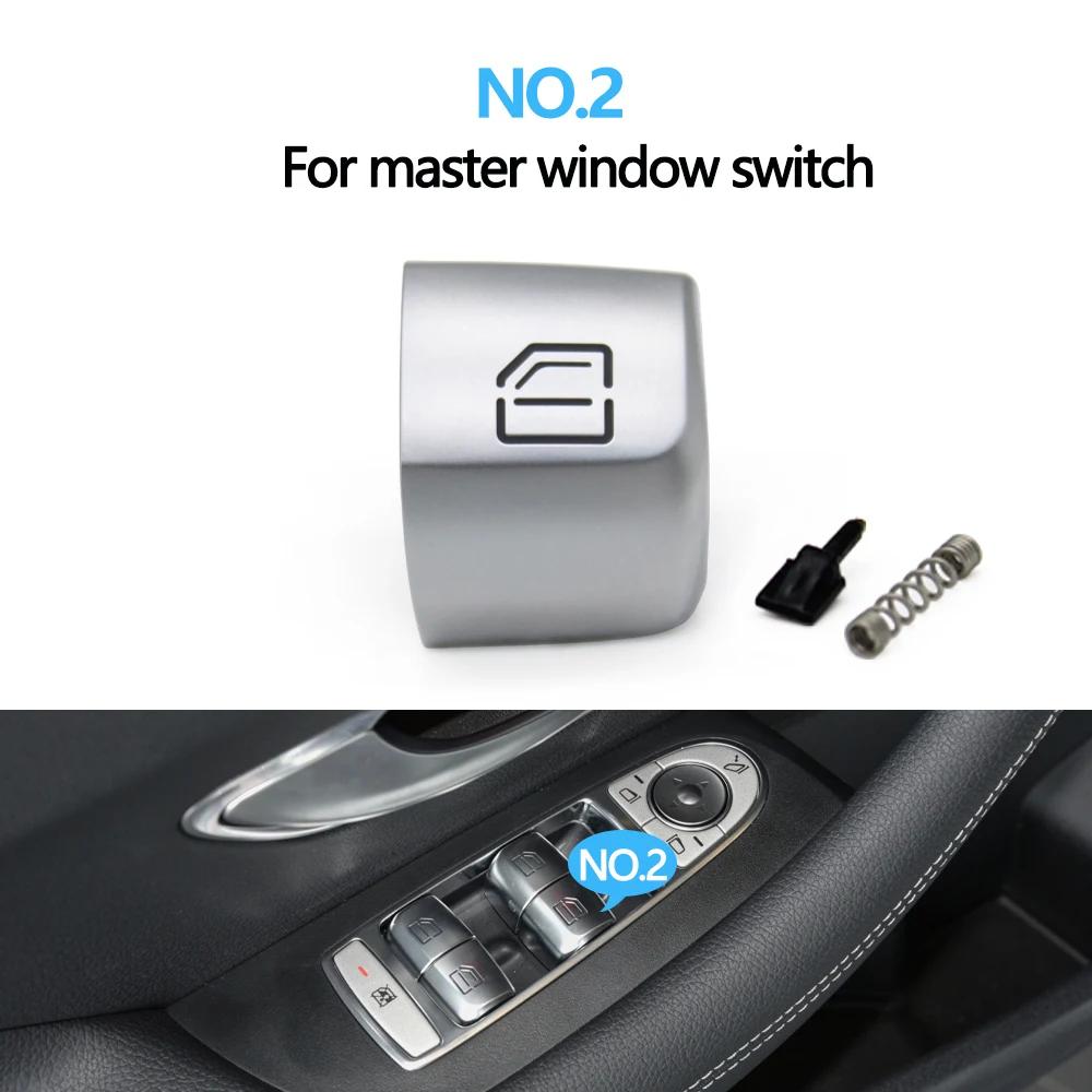 For Mercedes Benz W205 W253 W213 W293 W222 Car Window Switch Button Cover Passenger Door Control Switch Key Cap Replacement