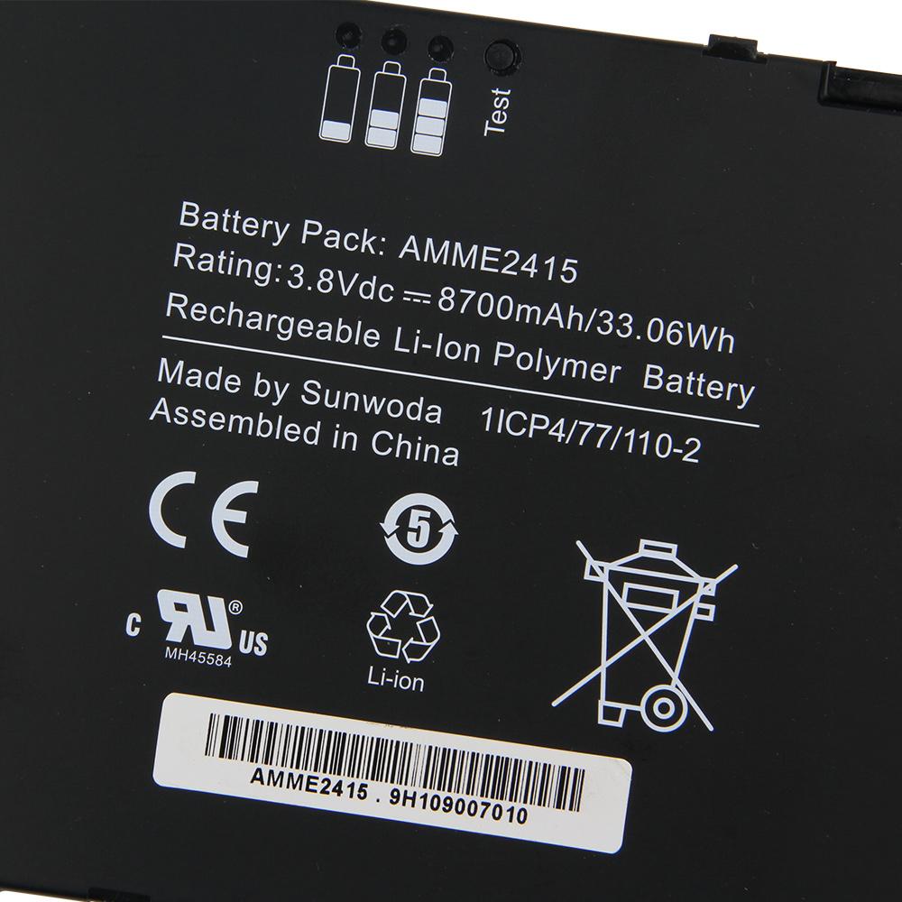 Replacement Battery AMME2415 For Zebra ET50 ET55 1ICP4/77/110-2 Tablet Computer 8700mAh