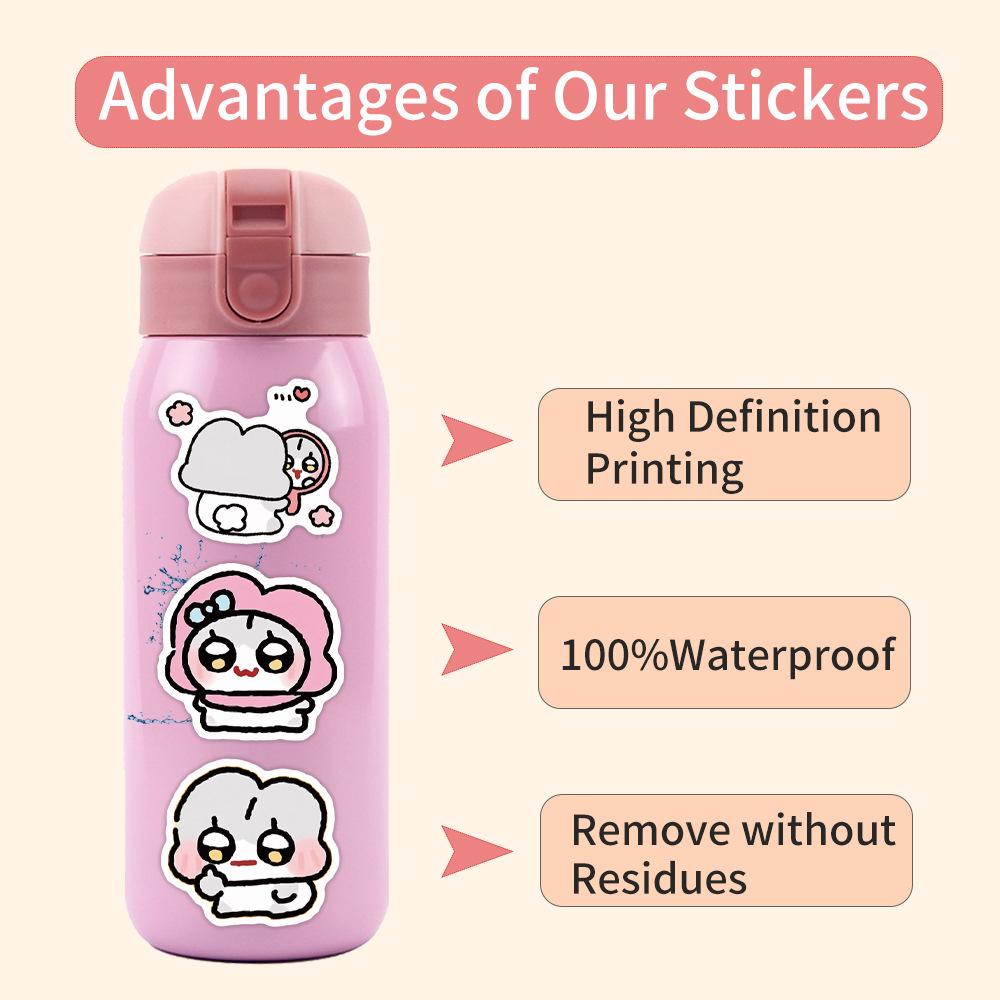 60 Neue Nobi Rabbit Cartoon Graffiti Aufkleber Dekorative Kühlschrank Roller DIY Aufkleber