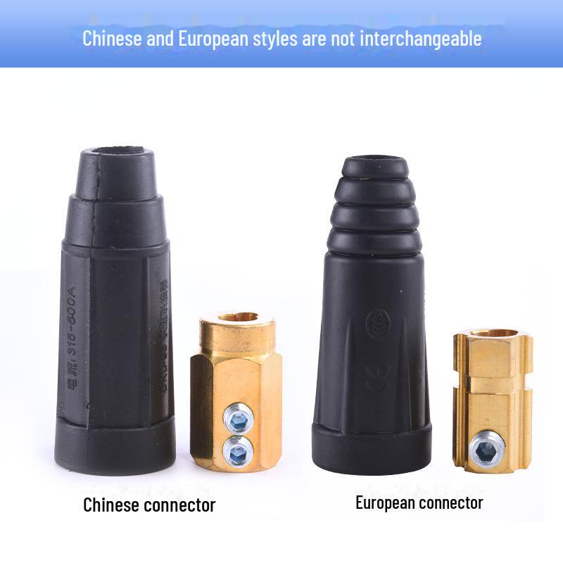 European Style All-Copper Welding Machine Quick Connector Plug DJK10-25 35-50
