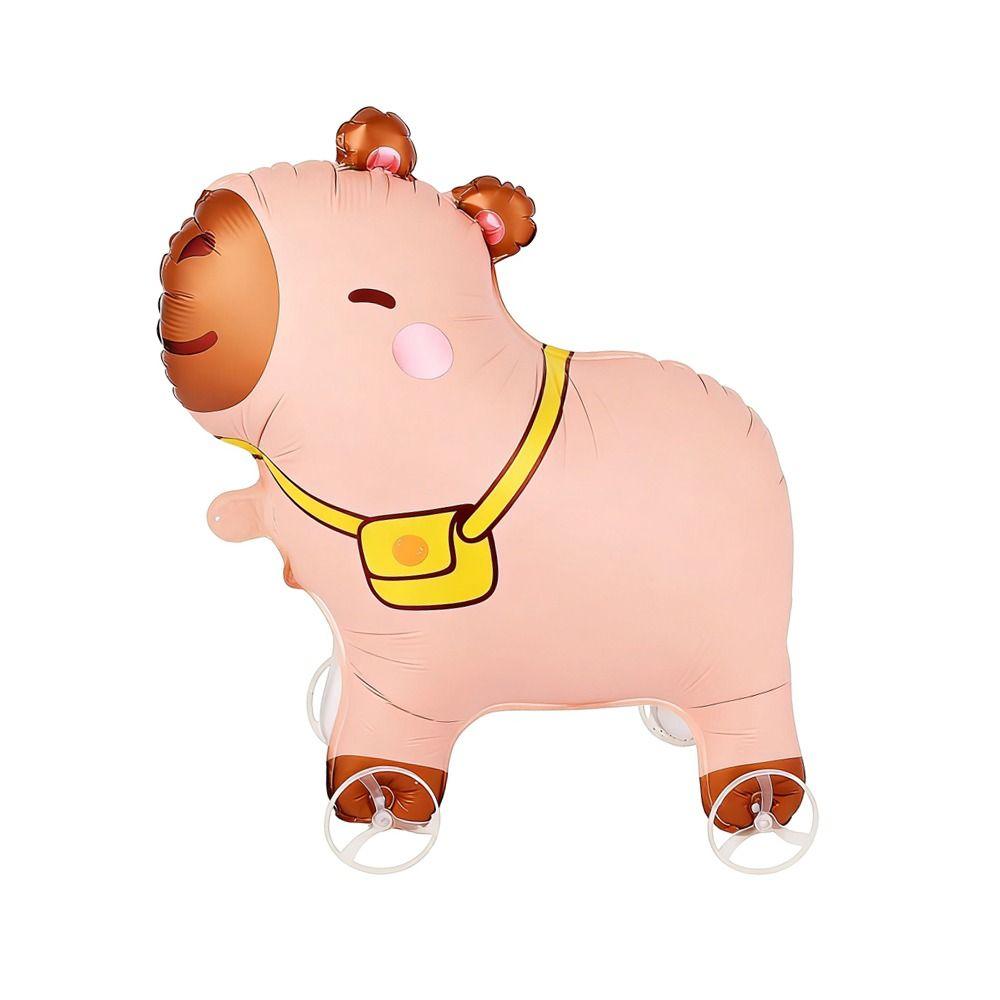 With Wheels Standing Foil Balloons Movable Design Animals Walking Balloon  Baby Shower Decoration