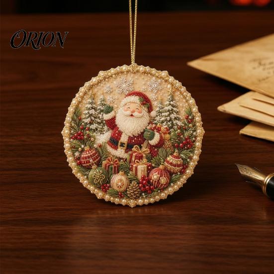 Spring Summer Autumn Winter Ornaments Four Seasons Holiday Pearl Art Hanging Ornaments, Christmas Fall Beaded Durable Acrylic Wall Pattern Ornament,