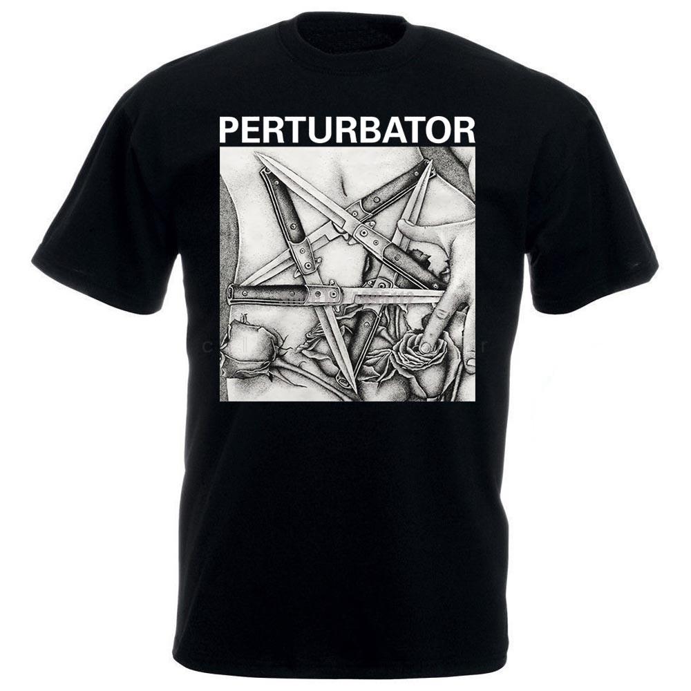 Perturbator Pentaknife M Xl Official Tshirt Dark Wave Synthwave Tour Tops Men Clothing Fashion Unisex Short-sleev Tee Camisetas