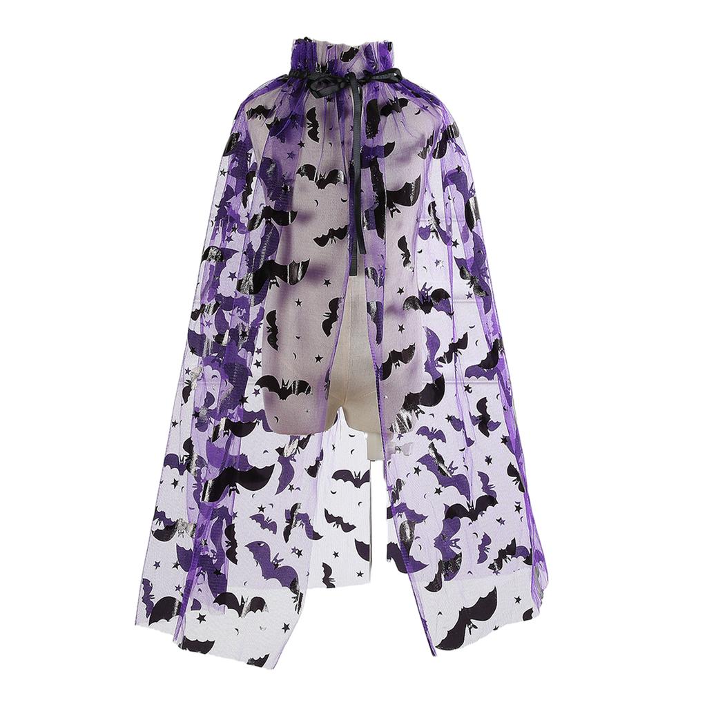 Fancy Dress Party Wizard Witch Mantle Magician Outfit Unisex Cloak Halloween Children Cape Vampire Robe Cosplays Costume