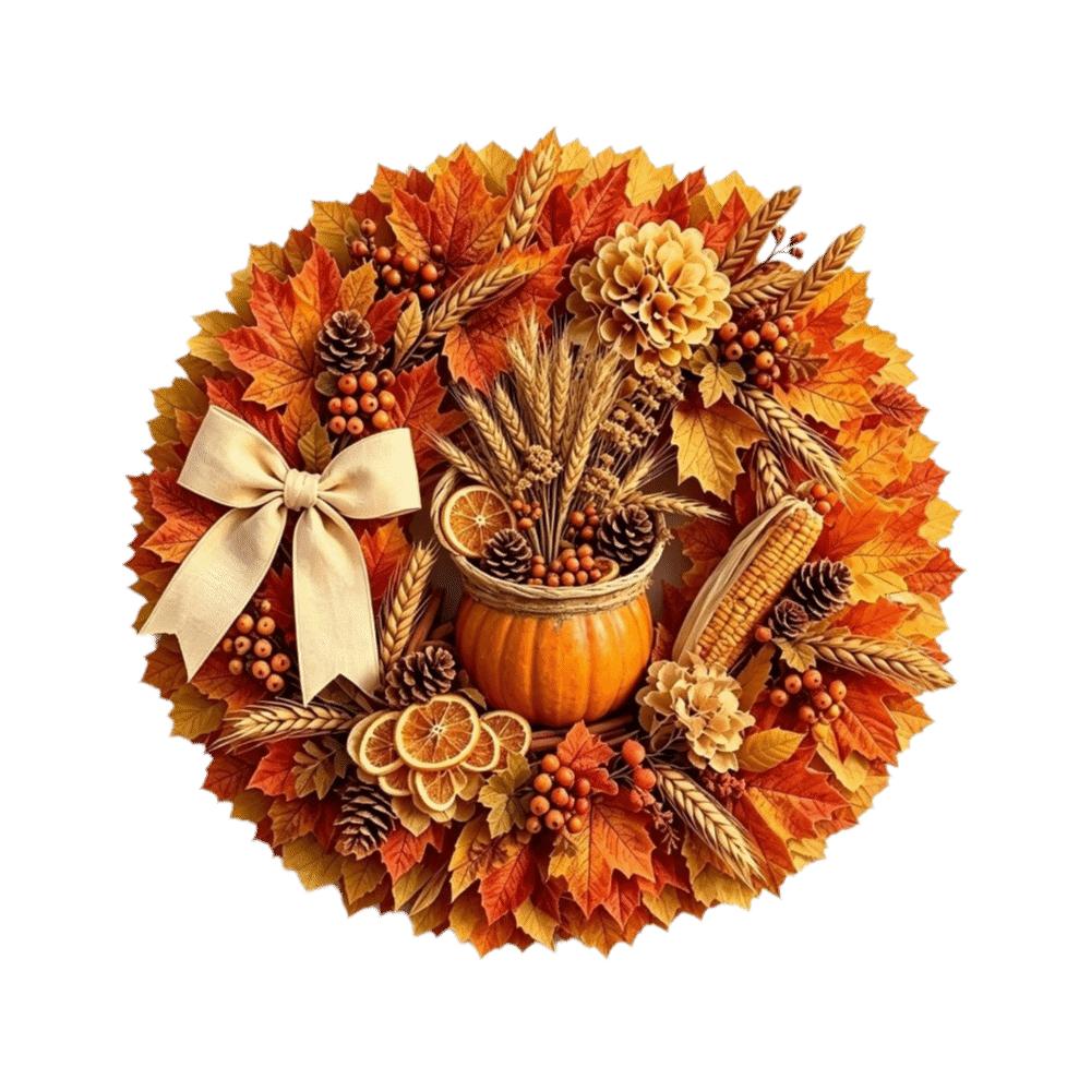 2D Flat Print Fall Halloween Decorative Sign Rustic Harvest Hanging Sign  Indoor Wall