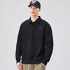 Pierre Cardin Men's Plush Collared Long-Sleeve T-Shirt