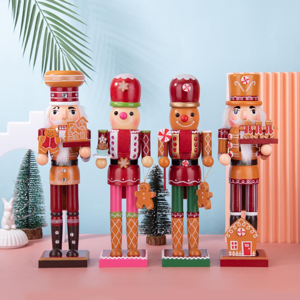 Christmas Gingerbread-Style Nutcracker Figurine