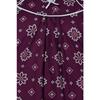Purple Floral Printed Cotton Night Gown Indian Women Summer Night Wear Nighty