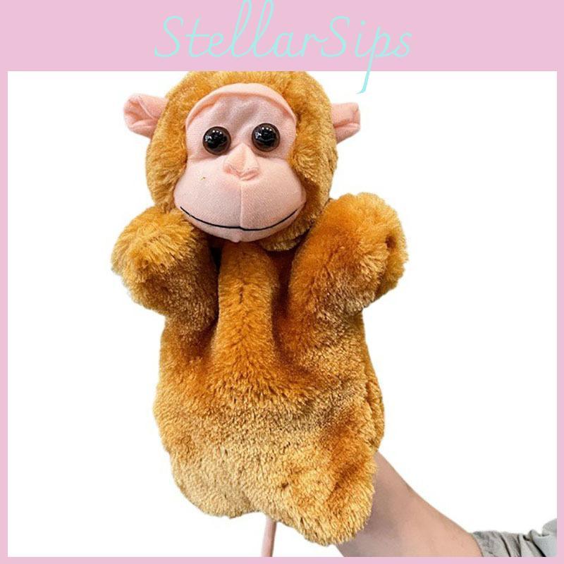 Monkey Plush Hand Puppet With Pp Cotton Filling For Kids Playtime Fun