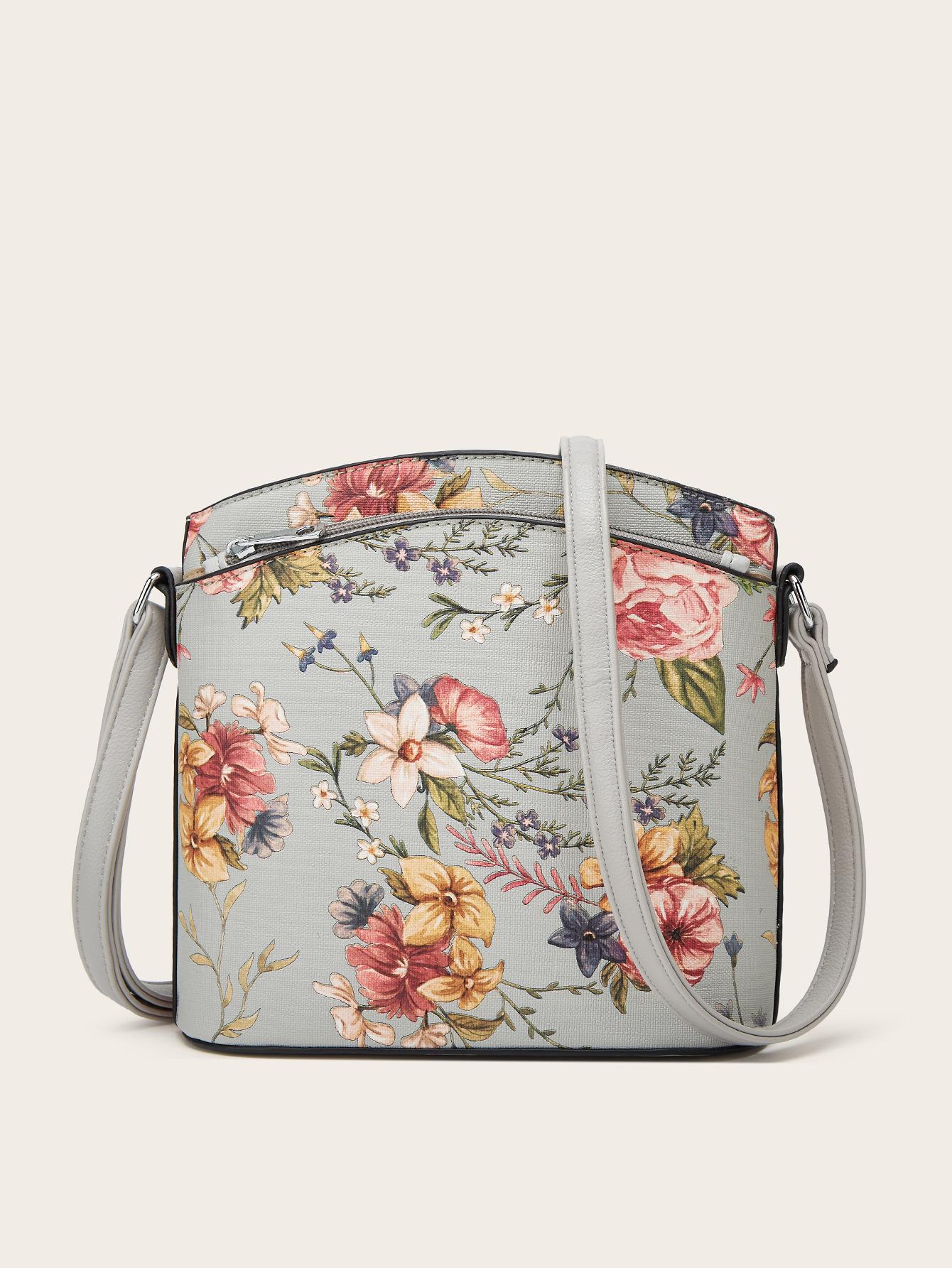 

Special for women s bags New niche high-end printed bucket bags Casual fashion shoulder messenger bags сірий колір